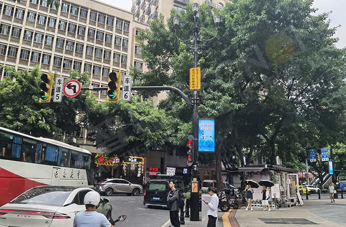 筑牢戶外媒體安全基礎 LED燈桿屏建設穩步推進